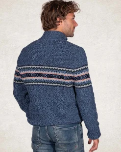 NZA New Zealand Auckland Gebreide trui met halve ritssluiting -