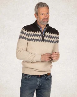 NZA New Zealand Auckland Gebreide trui met halve rits -