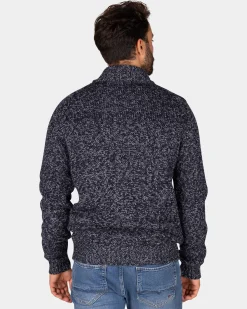 NZA New Zealand Auckland Gemêleerd navy wollen vest -