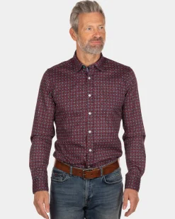 NZA New Zealand Auckland Geprint katoen flanellen overhemd North Opuha -