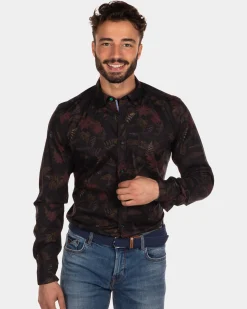 NZA New Zealand Auckland Geprint stretch overhemd Opua -