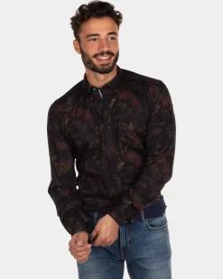 NZA New Zealand Auckland Geprint stretch overhemd Opua -