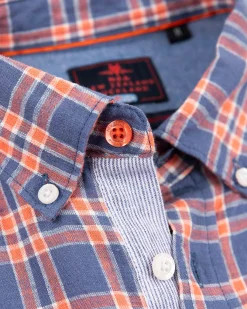 NZA New Zealand Auckland Geruit blauw en roze overhemd -