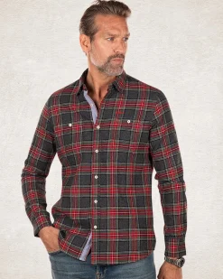 NZA New Zealand Auckland Geruit grijs rood overhemd -