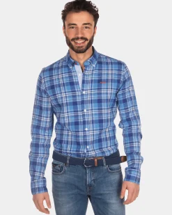 NZA New Zealand Auckland Geruit overhemd blauw wit -