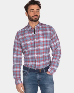 NZA New Zealand Auckland Geruit overhemd rood blauw wit -