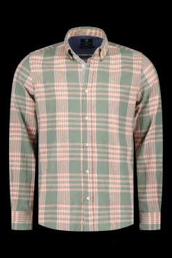 NZA New Zealand Auckland Geruit overhemd roze en groen -