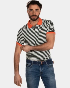 NZA New Zealand Auckland Gestreepte katoenen polo -