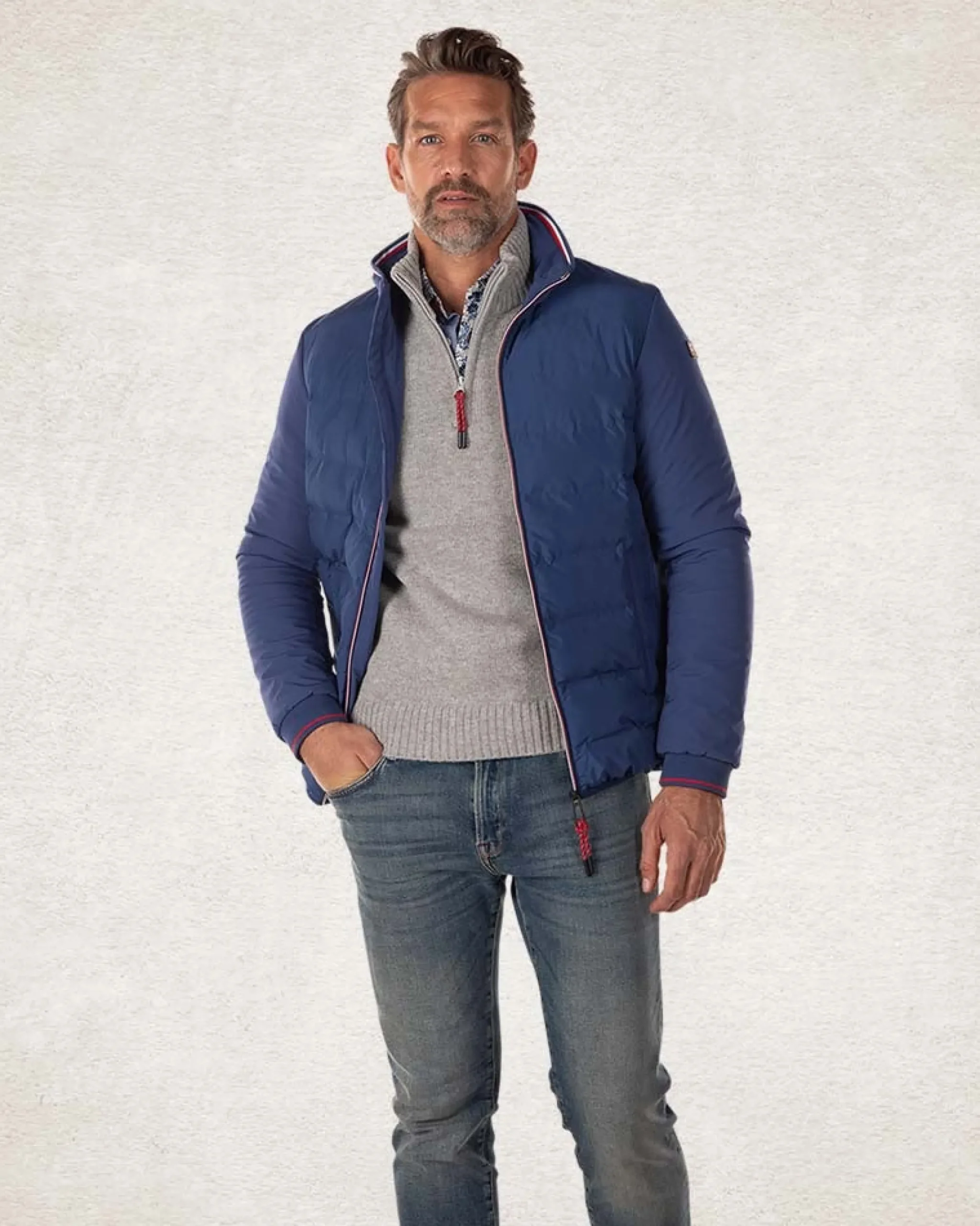 NZA New Zealand Auckland Gewatteerde effen jas -