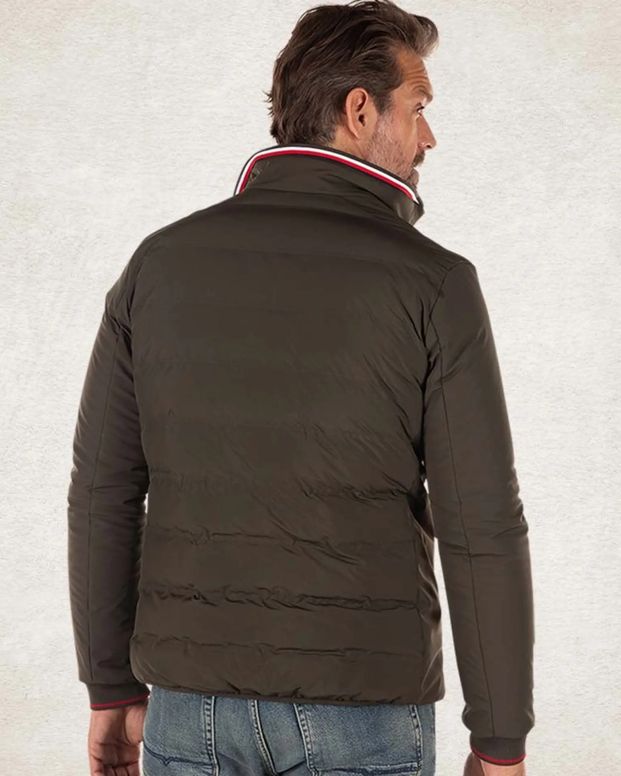 NZA New Zealand Auckland Gewatteerde effen jas -