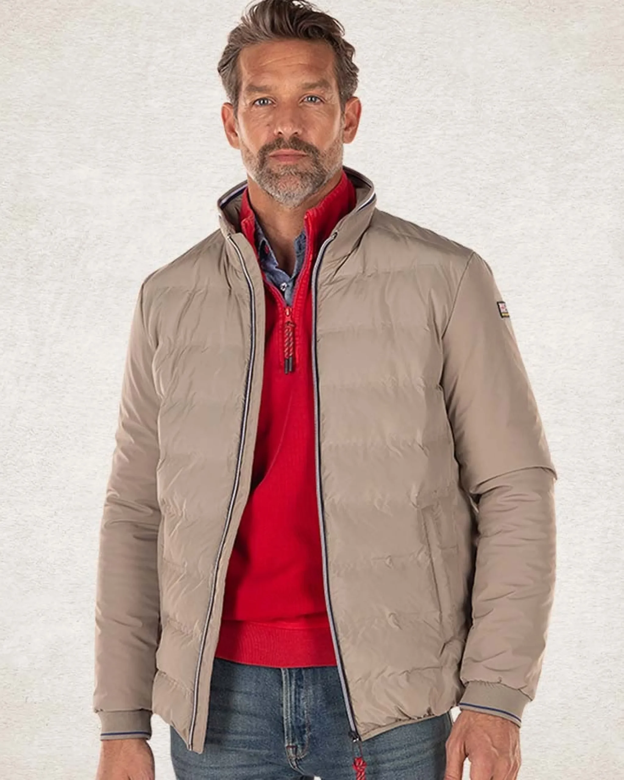 NZA New Zealand Auckland Gewatteerde effen jas -