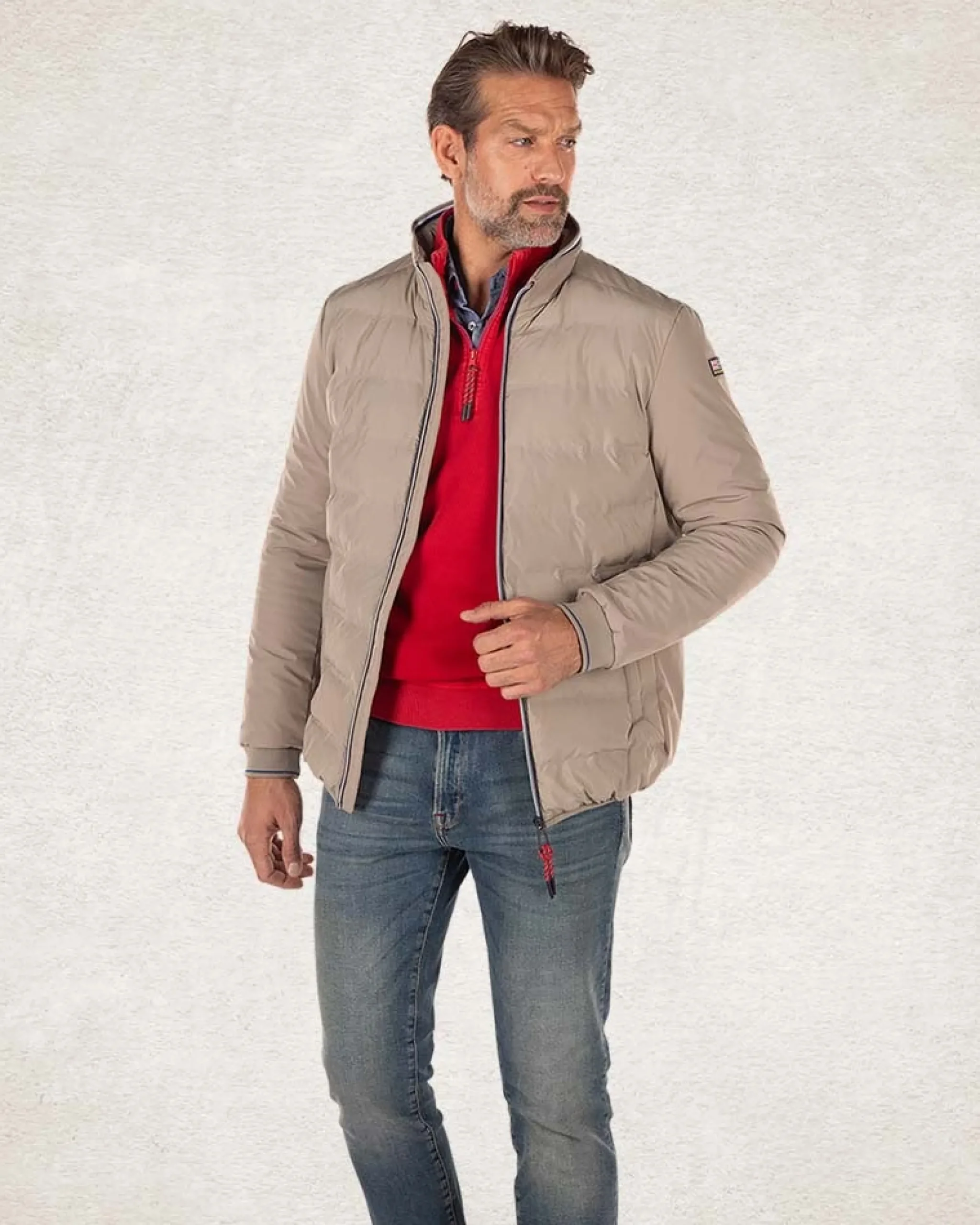 NZA New Zealand Auckland Gewatteerde effen jas -