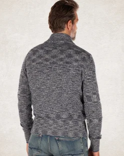 NZA New Zealand Auckland Grijze ribgebreid katoenen vest