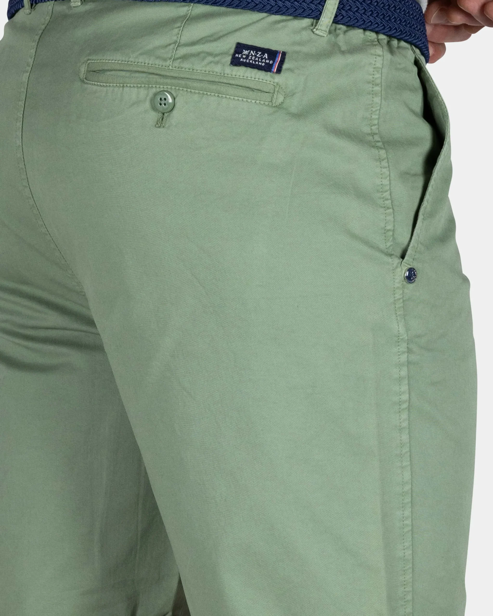 NZA New Zealand Auckland Groen katoenen chino short