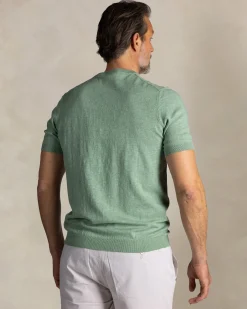 NZA New Zealand Auckland Groen katoenen gebreid T-shirt