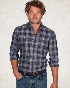 NZA New Zealand Auckland Groen katoenen geruit overhemd -