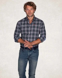 NZA New Zealand Auckland Groen katoenen geruit overhemd -