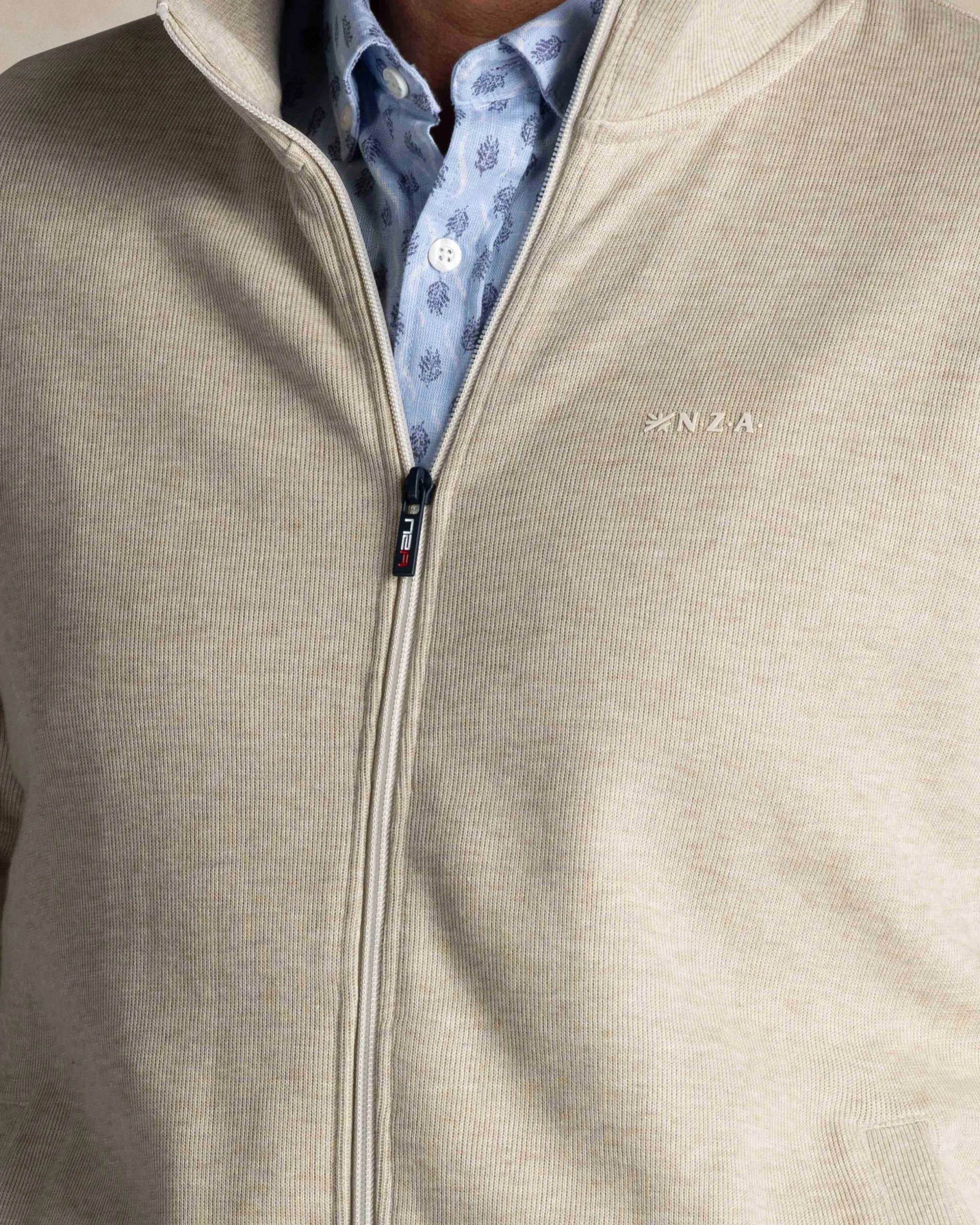 NZA New Zealand Auckland Groen katoenen vest met rits