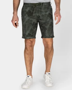 NZA New Zealand Auckland Groen short met bladprint