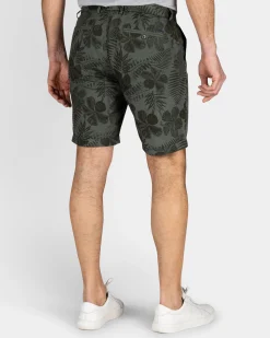 NZA New Zealand Auckland Groen short met bladprint