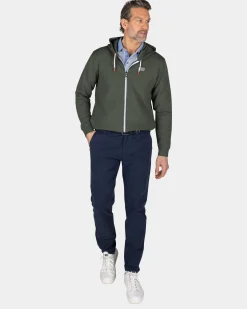 NZA New Zealand Auckland Groen vest met capuchon