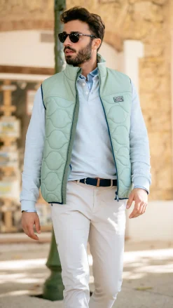 NZA New Zealand Auckland Groene gewatteerde bodywarmer -