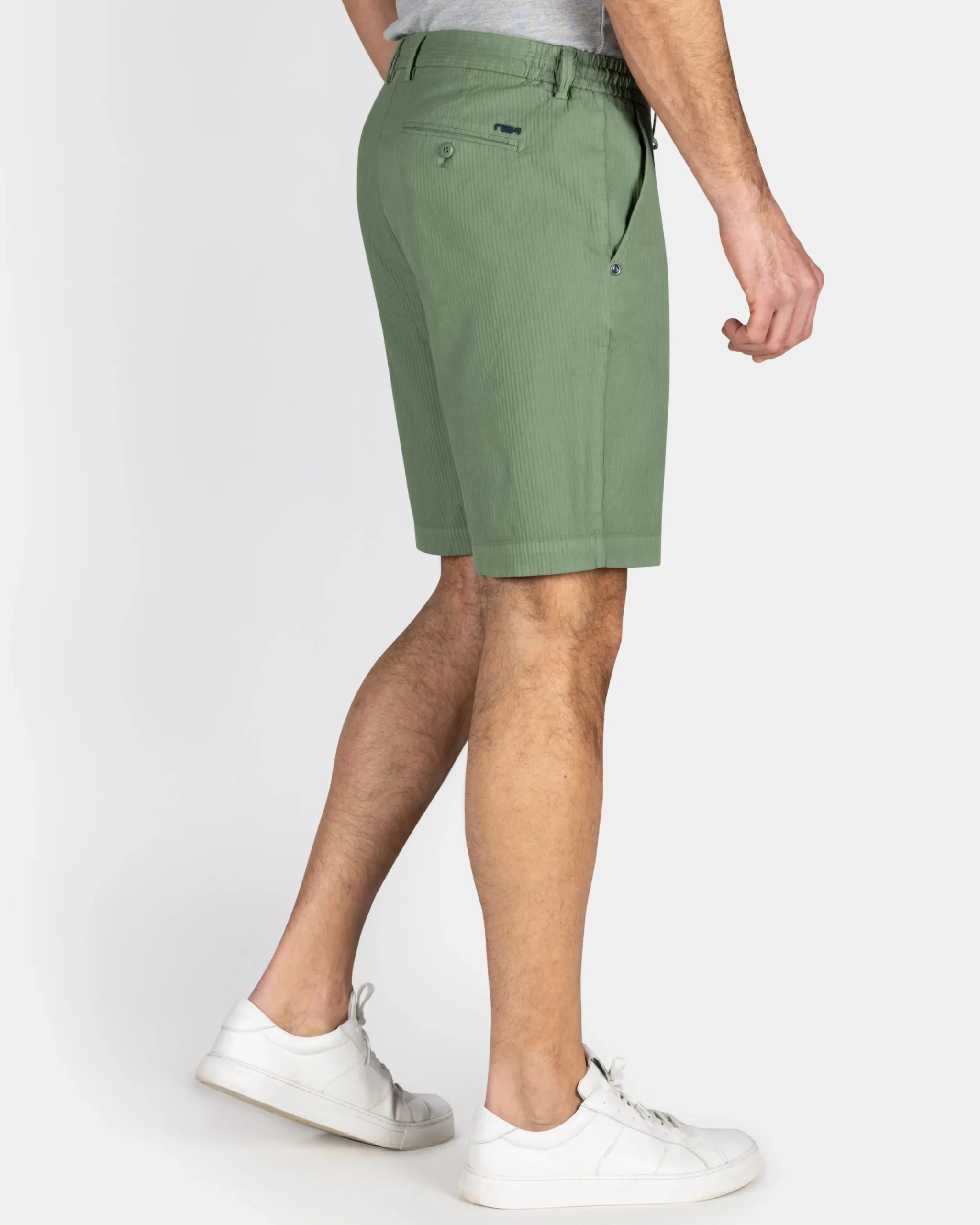 NZA New Zealand Auckland Groene katoenen short met stretch