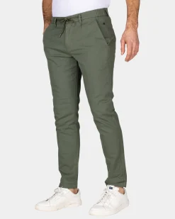 NZA New Zealand Auckland Groene katoenen stretch chino