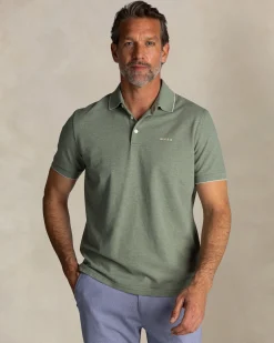 NZA New Zealand Auckland Groene katoenen stretch polo