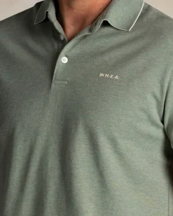 NZA New Zealand Auckland Groene katoenen stretch polo