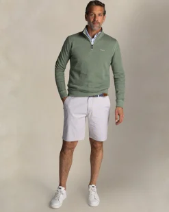 NZA New Zealand Auckland Groene katoenen trui met halve rits