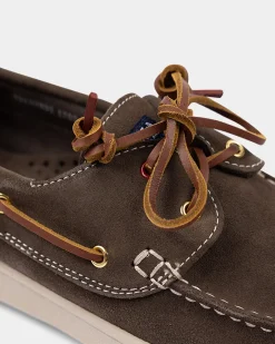 NZA New Zealand Auckland Groene leren bootschoenen