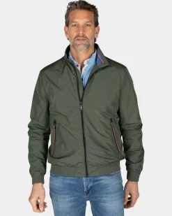 NZA New Zealand Auckland Groene nylon bomber