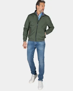 NZA New Zealand Auckland Groene nylon bomber