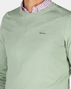 NZA New Zealand Auckland Groene trui met ronde hals