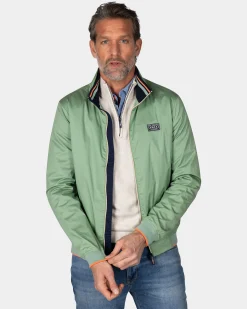 NZA New Zealand Auckland Groene twill bomber