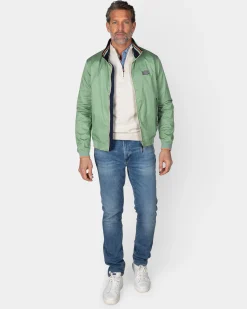 NZA New Zealand Auckland Groene twill bomber