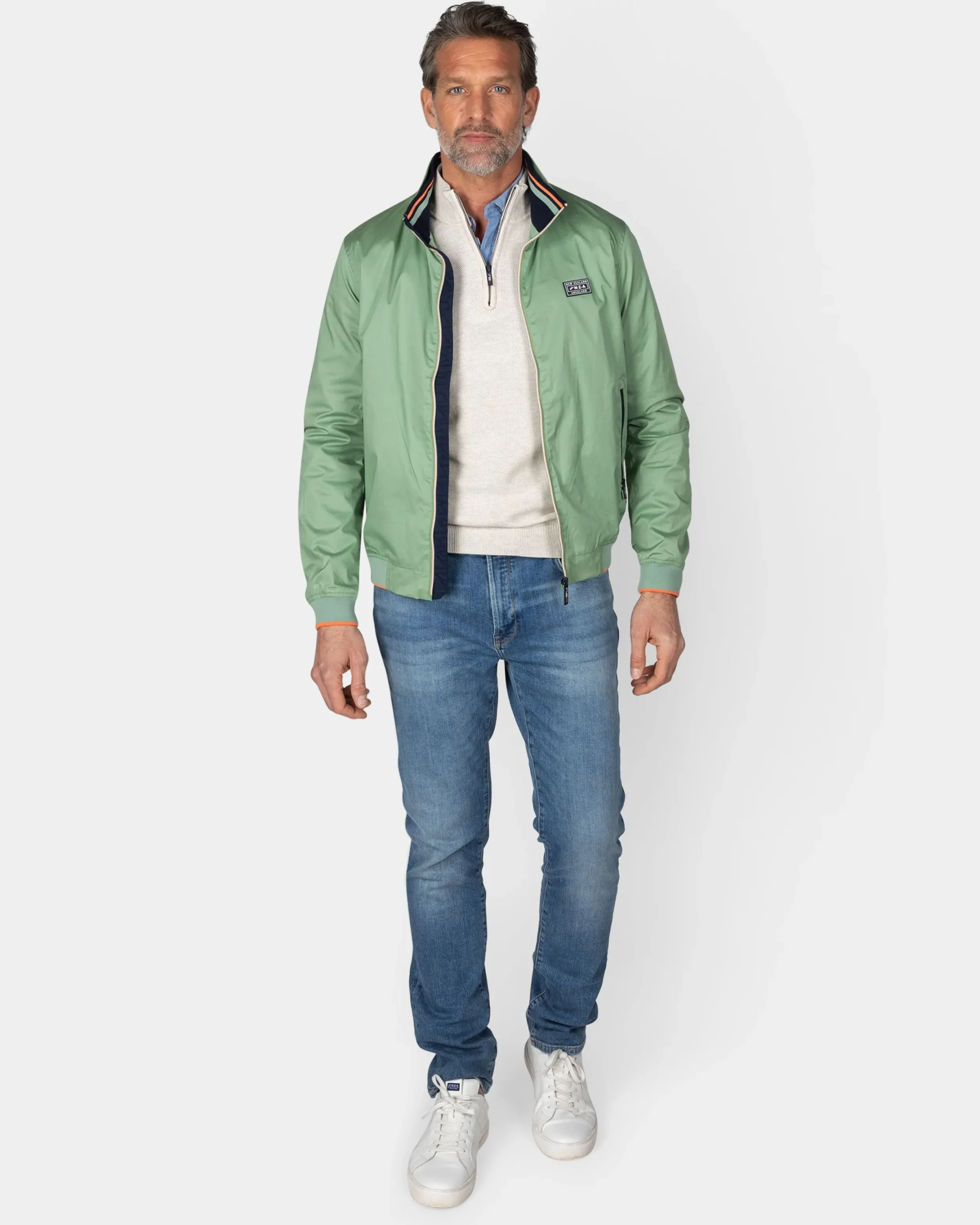 NZA New Zealand Auckland Groene twill bomber