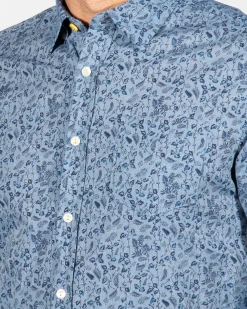 NZA New Zealand Auckland Hochstetter overhemd met bloemenprint -