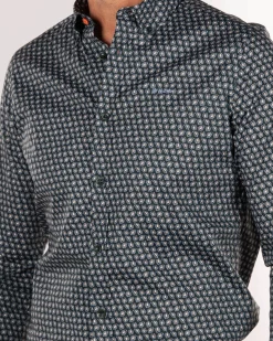 NZA New Zealand Auckland Katoen elastaan overhemd met lange mouw -