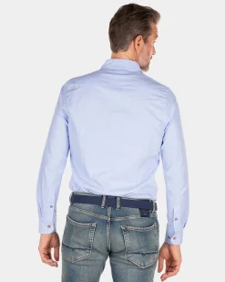 NZA New Zealand Auckland Katoenen blauw overhemd -