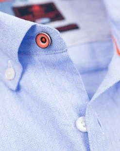 NZA New Zealand Auckland Katoenen blauw overhemd -