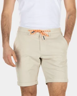 NZA New Zealand Auckland Katoenen chino korte broek met aantrekkoord -