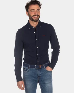 NZA New Zealand Auckland Katoenen gebreid overhemd -