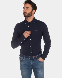 NZA New Zealand Auckland Katoenen gebreid overhemd -