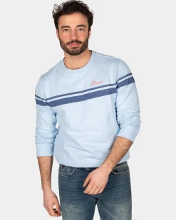 NZA New Zealand Auckland Katoenen longsleeve met ronde hals -