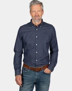 NZA New Zealand Auckland Katoenen overhemd met lange mouwen Mangatawhiri -