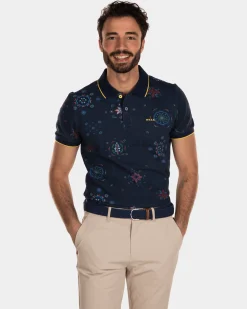 NZA New Zealand Auckland Katoenen polo met print -