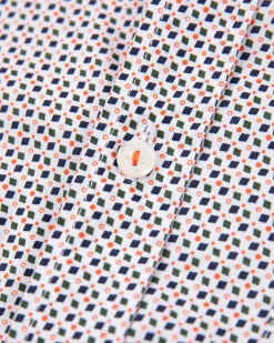 NZA New Zealand Auckland Katoenen stretch overhemd met print -