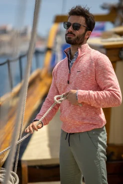 NZA New Zealand Auckland Katoenen trui met een rits -